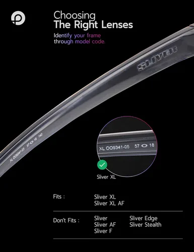 Vista 2 de Lentes de repuesto para gafas de sol Oakley Sliver XL OO9341 2.244 in