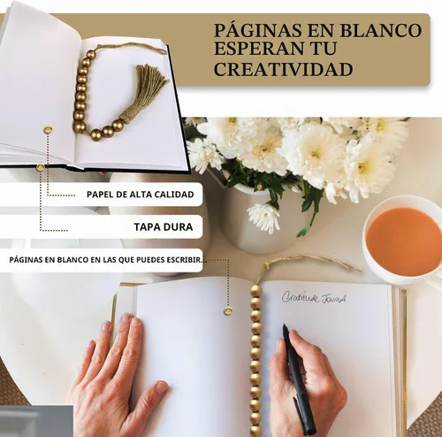 Vista 3 de SIMPLIFY ASTHETIC - Juego de 3 libros decorativos con cuentas de guirnalda dorada - Libros decorativos para mesa de café, decoración del hogar