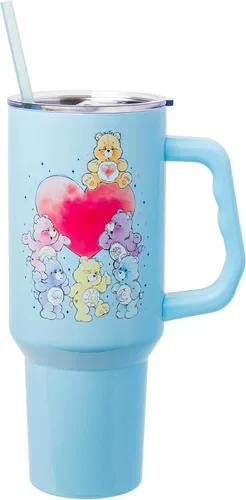 Vista 19 de Silver Buffalo Betty Boop Core - Vaso de acero inoxidable con tapa para pajilla, tapa, popote y asa, 40 onzas
