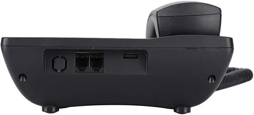 Vista 6 de Teléfono fijo con cable, conjunto de extensión de doble puerto, pantalla de identificación de llamadas de teléfono con cable de escritorio