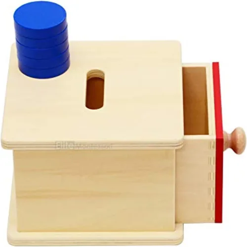 Vista 2 de Montessori caja de monedas para niños