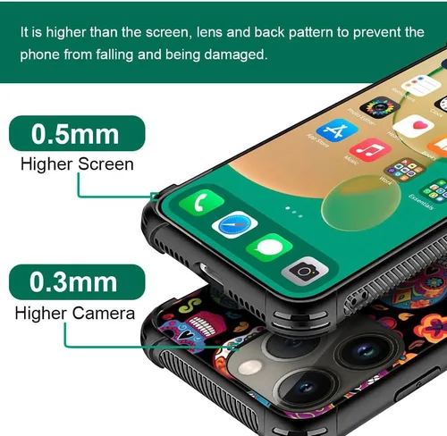 Vista 9 de Funda compatible con iPhone 8, a prueba de golpes, antiarañazos, bandera de ciervos de cola blanca de grano de madera estadounidense