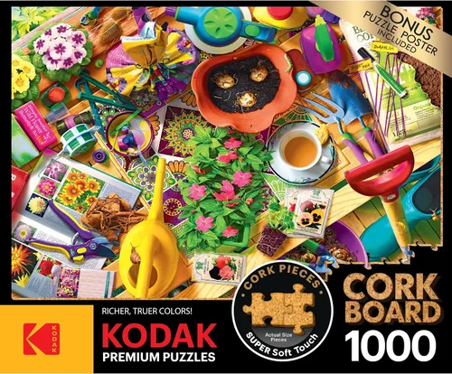 Vista 4 de RoseArt - Kodak Premium Cork - Inside The Gardener's Shed - Rompecabezas de 1000 piezas para adultos