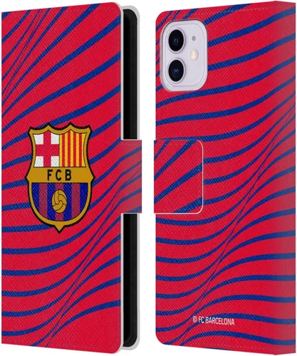 Vista 46 de Head Case Designs Funda de piel con licencia oficial del FC Barcelona Barca Crest Graphics para iPhone 11
