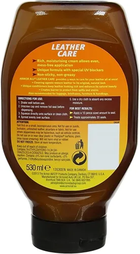 Vista 9 de Armor All 10961 gel para cuidado de cuero y paño de microfibra, gel para el mantenimiento de cuero , 18 onza