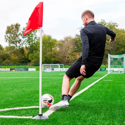 Vista 5 de FORZA Bastones de límite Bastones de límite multiusos de 4.5 pies con bases ponderadas opcionales Equipo de entrenamiento de fútbol/fútbol