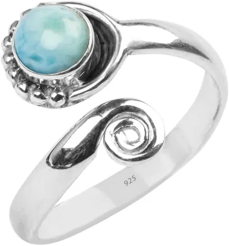 Vista 5 de Anillo de dedo del pie de piedra preciosa de plata de ley 925, joyería para el cuerpo, anillo de dedo del pie de la mano de la mano de la piedra