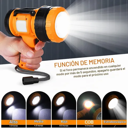 Vista 4 de EverBrite - Foco recargable con zoom, linterna LED de 1200 lúmenes