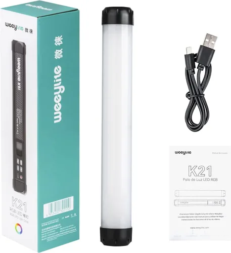 Vista 6 de Varita de luz de mano, tubo de luz RGB K21, control por aplicación, 2500K-8500K, varita de luz LED para pintura de luz nocturna, fotografía, video