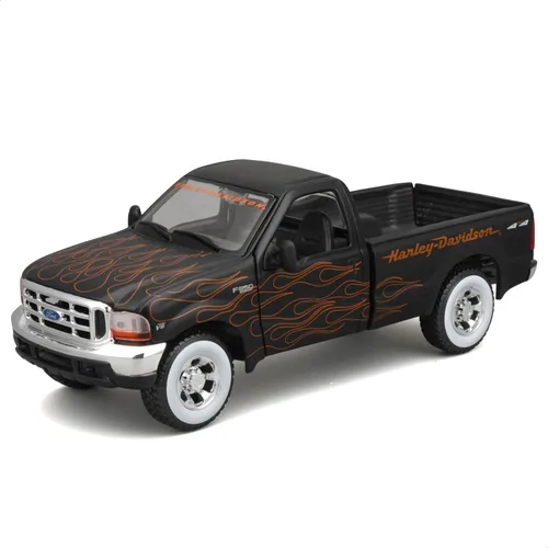 Vista 4 de Maisto – 32181bk – Vehículo Miniatura – Modelo Harley Davidson 1936 – Escala 1: 24 Escala – Ford F 350 Super Duty