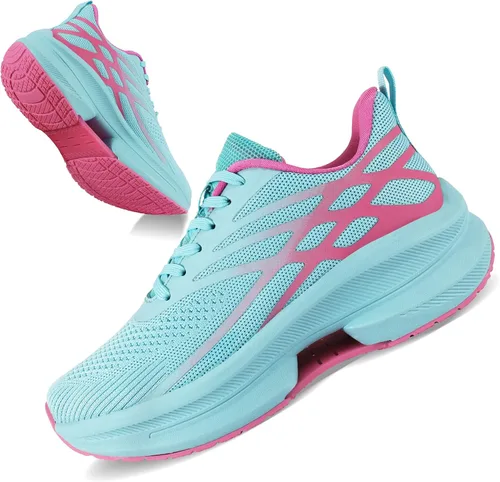 Vista 5 de Zapatos para caminar para mujer, antideslizantes, cómodos, tenis para correr