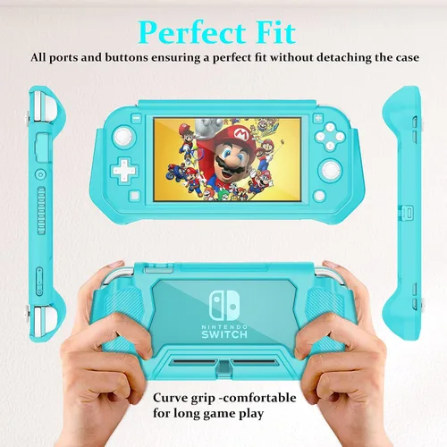 Vista 3 de Protective Case for Nintendo Switch Lite, Full Protection Switch Lite Cover, TPU Shock-Absorption and Anti-Scratch for Nintendo Switch Lite Skin