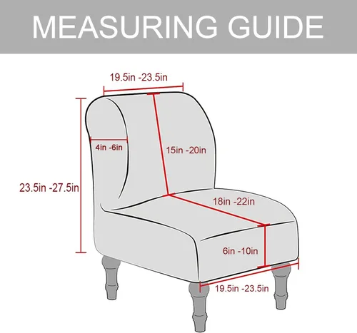 Vista 3 de UCCONO Fundas para sillas decorativas sin brazos, pantuflas de terciopelo grueso para sillas grandes de hotel, protector de muebles extraíble