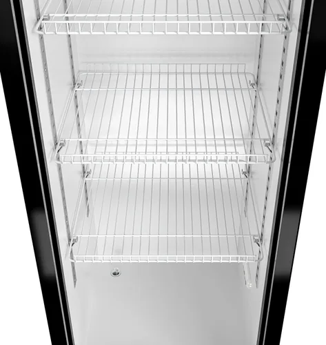 Vista 6 de KoolMore Refrigerador de exhibición comercial delgado de 17 pulgadas, 7 pies cúbicos en negro, listado ETL (KM-MDR-17S)