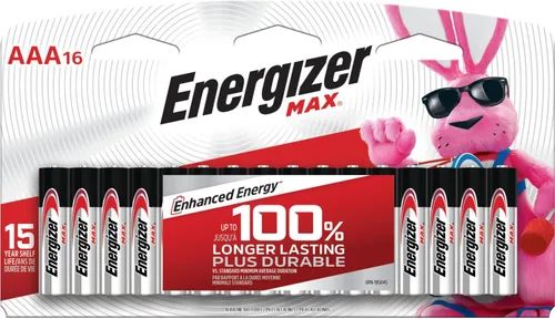 Vista 8 de Eveready – Batería E92LP-16 16-Pk. “AAA” batería alkalina, E92LP-16, AAA, 1, 1