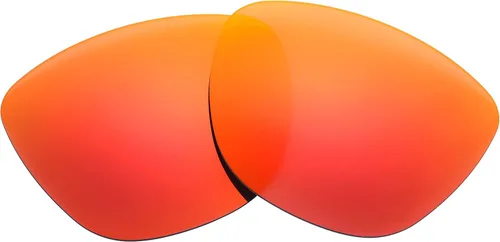 Vista 4 de NicelyFit 4 pares de lentes de repuesto polarizados para gafas de sol Oakley Frogskins con marco de vidrio Espejo negro rojo fuego espejo azul hielo