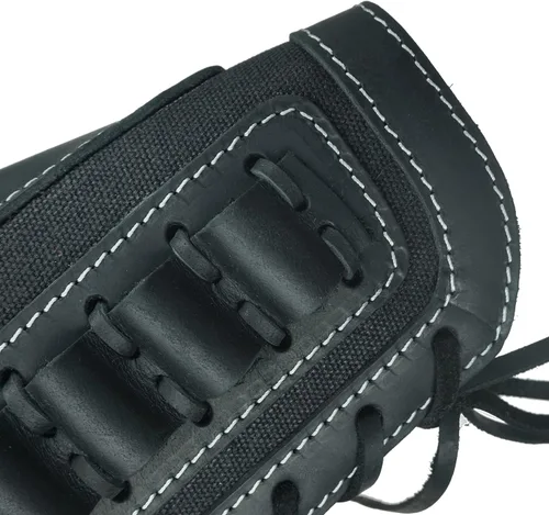 Vista 6 de Cartucho de culata de cuero para rifles calibre 12 o calibre .30-30 .308 Caza bolsa de munición bolsa de bolsa de bolsa de mano derecha escopeta