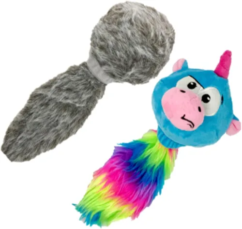 Vista 11 de Juguetes de peluche interactivos para perros Hyper Pet Doggie Tail (se mueve, vibra y ladra, juego estimulante) Durable boredom buster with