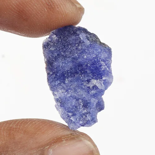 Vista 4 de gemhub Piedra de zafiro en bruto 16.00 Ct cristal de zafiro para el diseñador de decoración del hogar - Piedra preciosa de zafiro azul crudo FD-383