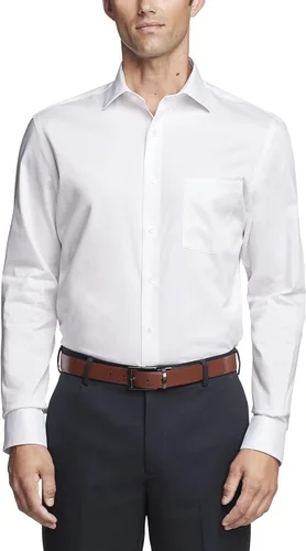 Vista 2 de Van Heusen Camisa de vestir para hombre, ajuste regular, ultra sin arrugas, cuello flexible elástico