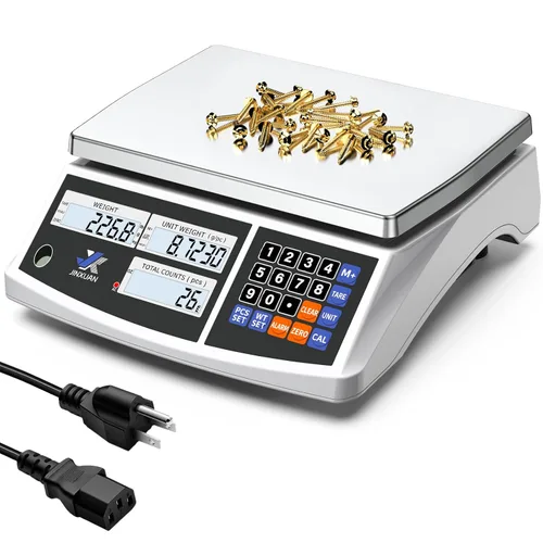 Vista 16 de Balanza de conteo de precio industrial, balanza de banco digital de 22lb/10kg x 0.1g para inventario de piezas pequeñas, balanza de monedas