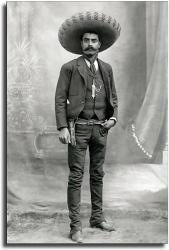 Vista 7 de Zbin Emiliano Zapata - Póster en lienzo con retrato en color para pared, cuadros modernos, decoración de oficina en casa, 08 x 12 pulgadas