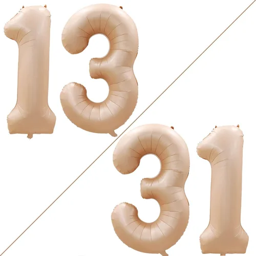 Vista 389 de Goer, conjunto de globos de papel aluminio para decoraciones de cumpleaños, globos de las letras de feliz cumpleaños y de números Oro