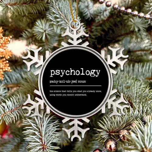 Vista 5 de Psicología Definición Diccionario Palabra Significado Adorno de Navidad de Metal para árbol de Navidad Colgante Bola Colgante Recuerdo Vacaciones