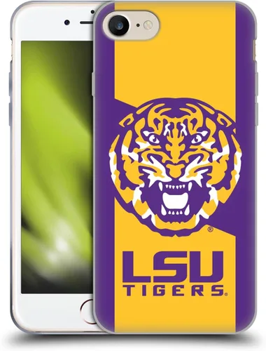 Vista 56 de Head Case Designs Funda de gel suave con licencia oficial de la Universidad Estatal de Louisiana LSU Camou compatible con Apple iPhone 7 Plus/iPhone