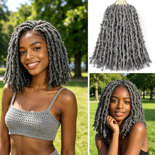Vista 26 de Superlight Butterfly Locs - Cabello de ganchillo de 12 pulgadas, 6 paquetes