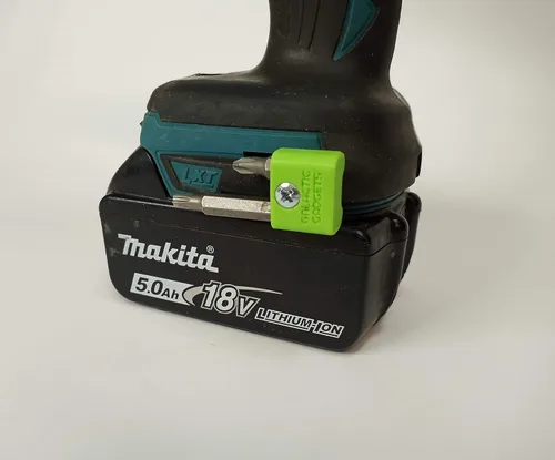 Vista 12 de Soporte magnético para brocas Makita de 18 V y destornillador de impacto, montaje lateral, imanes fuertes, diseño de perfil bajo - Galactic Gadgets