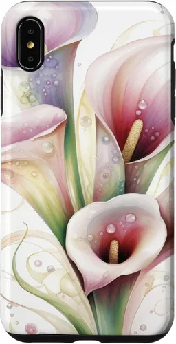 Vista 11 de iPhone 12 Pro Max Calla Lilies Flower Floral Watercolor Case