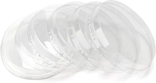 Vista 7 de Beasea - Vasos de aluminio con tapas, 8 onzas, paquete de 100 moldes desechables de 3.9 pulgadas, para hornear ramekin, taza de soufflé rosa