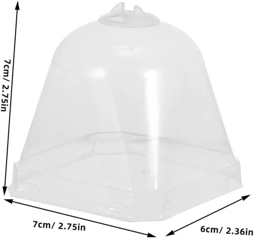 Vista 3 de MERRYHAPY Cubiertas de campana de cúpula de plantas de material resistente fabricado para jardinería y protección de invierno