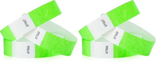 Vista 36 de WristCo Variety - Pack de pulseras de 3/4 pulgadas Tyvek, Paquete variado Cómoda pulsera Tyvek resistente al agua y al desgarro para eventos
