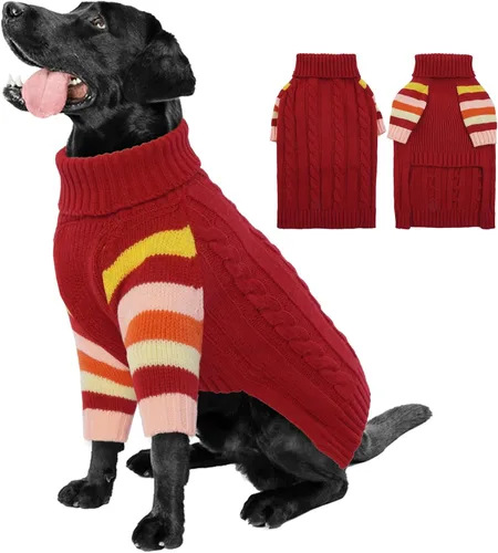 Vista 15 de Suéter XS para perro, suéter de cuello alto con manga para Yorkie Azul