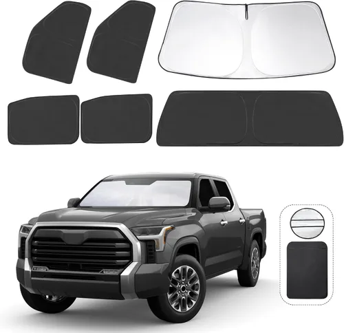 Vista 66 de TINGLU Persianas de ventana para Honda CR-V 2023-2026, accesorios para ventanas laterales de automóvil, parabrisas triangular, parasol para rayos UV
