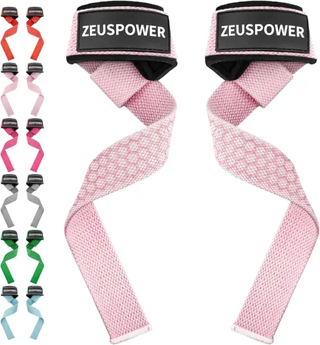 Vista 17 de Lifting Straps Wrist Straps for Weightlifting Gym Straps Weight Lifting Deadlift Workout Women Men Dumbbell Straps for Hand RDL Strap Exercise