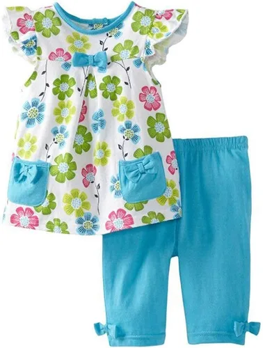 Vista 6 de Juego de ropa de juego para niña de 2 piezas, con lazo y adornos