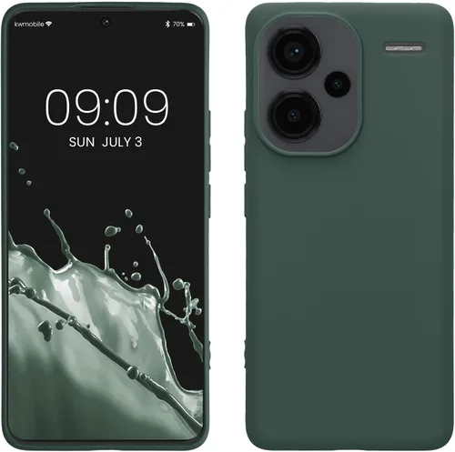 Vista 24 de kwmobile Funda compatible con Xiaomi Redmi Note 9S / 9 Pro / 9 Pro Max - Funda protectora de silicona TPU suave y delgada - Negro mate