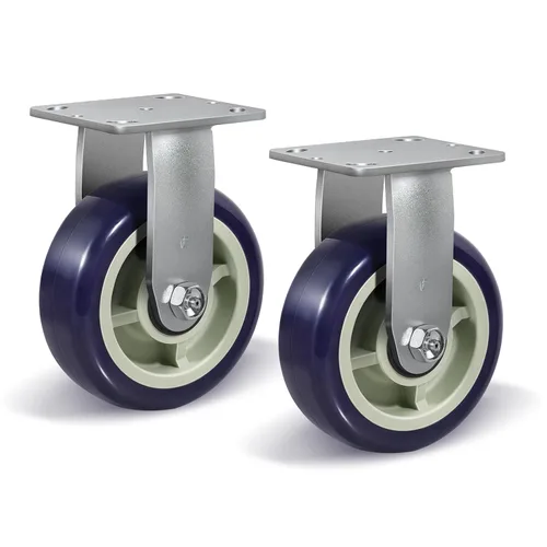 Vista 10 de Ruedas giratorias industriales de 4 x 2 pulgadas, poliuretano en rueda de polipropileno, ampliamente utilizadas para camiones de plataforma U-Boat