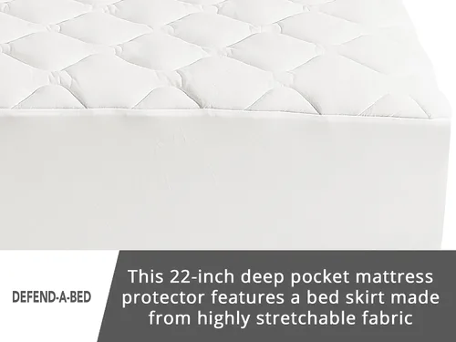 Vista 7 de Classic Brands: Defend-A-Bed protector acolchado e impermeable para colchón.