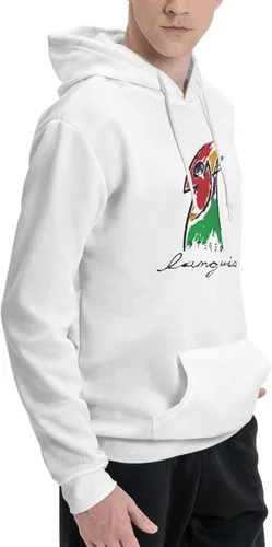 Vista 2 de furno Soda Stereo Hoodie Mens Casual Athletic Workout Pullover Hooded Sweatshirt With Pockets