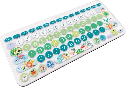 Vista 10 de Logitech K380/Pebble Keys 2 K380s - Funda de silicona para teclado multidispositivo, gato