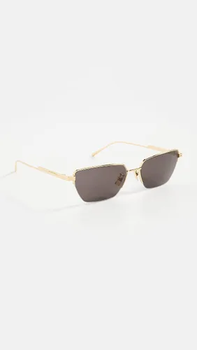 Vista 3 de Bottega Veneta Gafas de sol de ojo de gato estrecho de metal