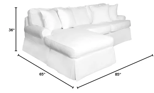 Vista 3 de Sunset Trading Horizon - Tumbona cubierta en sofá cama blanco cálido, pequeño