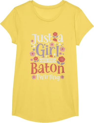 Vista 55 de A Girl Who Loves Baton Twirling - Camiseta de giro Majorette Twirler, Negro