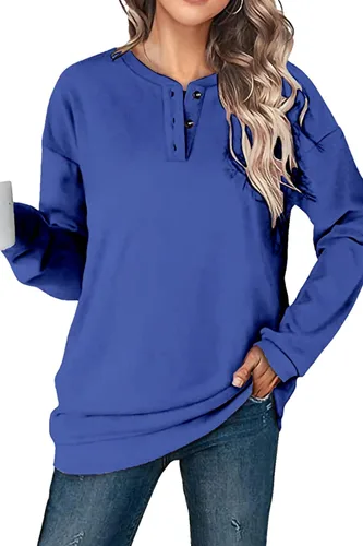 Vista 60 de KINGFEN Sudadera de manga larga con cremallera de un cuarto para mujer