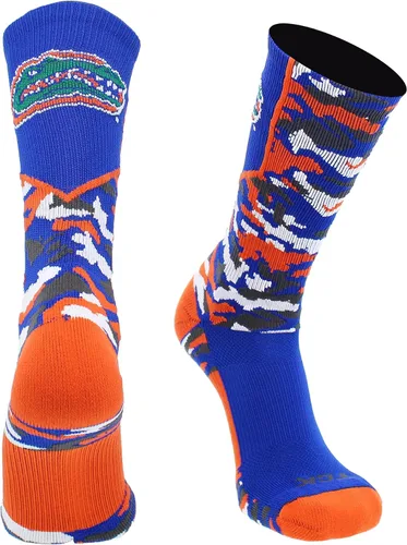 Vista 7 de TCK NCAA Woodland Camo Crew Socks – Officially Licensed Collegiate Fan Gear – Durable Cushioned Moisture Wicking Socks
