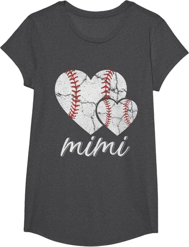 Vista 49 de Camiseta de béisbol Mimi para el Día de la Madre, Negro, S